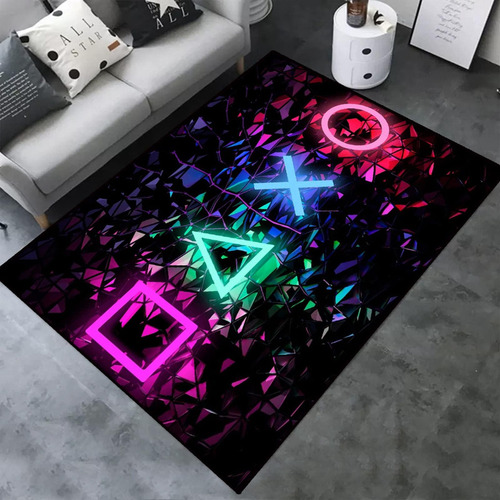 Controlador De Juego 3d Gamer Gaming Pattern Area Alfombras