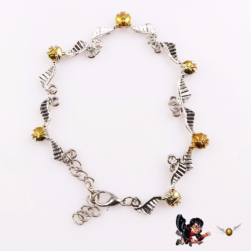 Pulseira Harry Potter Pomo De Ouro Quadribol