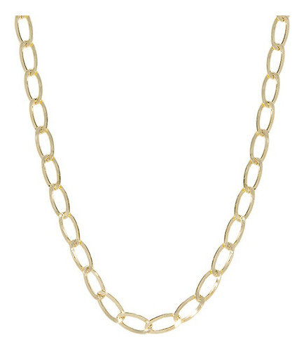 Corrente Em Ouro 18k Elos Iguais 60cm 5.5mm