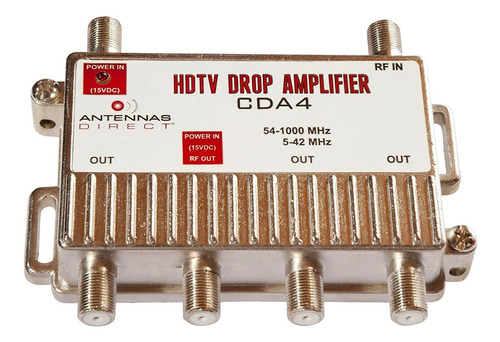 Amplificador De Distribución De Tv De  Puertos, Conect...