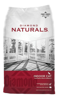 Alimento Diamond Naturals Indoor Cat para gato adulto sabor pollo y arroz en bolsa de 2.72kg