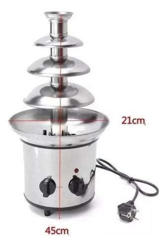 Cascada De Chocolate 4 Pisos Super Elegante Profesional 250w