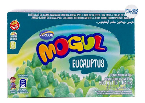 Gomitas Mogul Eucaliptus Sin Tacc Arcor X10 Unidades