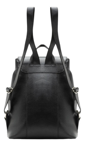 Mochila Arezzo Preta Grande Bolsos Cor Preto Desenho Do Tecido Lisa