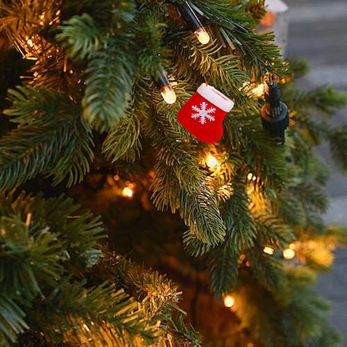 Decoraciones Navideñas Creativas, Adornos Rojos, Lazos Colga