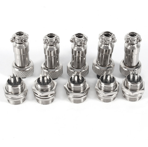 Juego De 10 Conectores Gx12 De 5 Pines Y 12 Mm De Conector D
