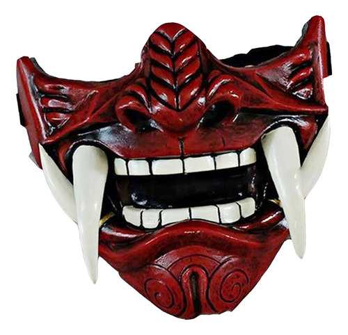 Samurai Japonés Oni Mask Máscara De Halloween, Accesorios