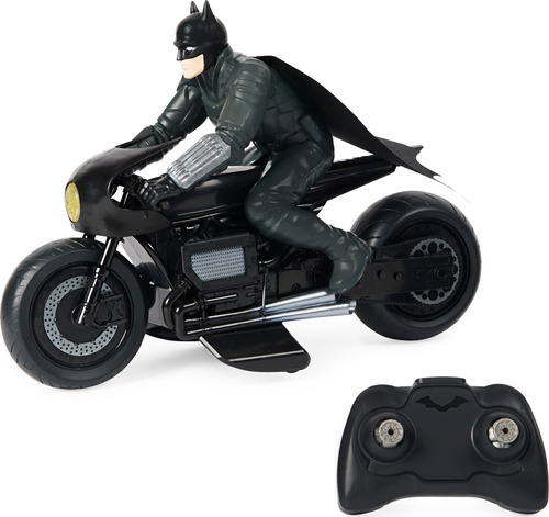 Batimóvil A Control Remoto Con Ciclista Batman Dc Comics