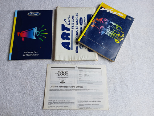 Manual Do Proprietário Do Fiesta - Original Ford - Ano 1996 (Usado)