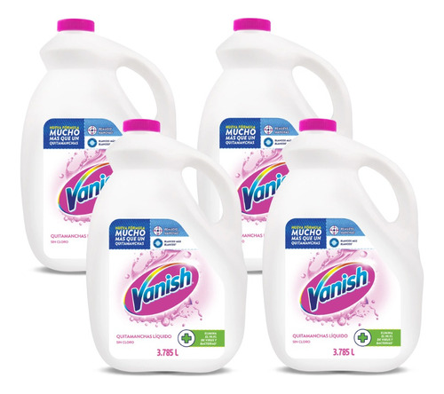 Vanish Quitamanchas Ropa Blanca Líquido Multiuso 4 X 3785 Cc