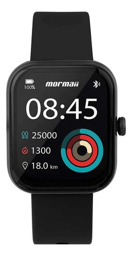 Relógio Smartwatch Mormaii Life Ultra Preto - Molifeuaa/8p Desenho da pulseira Liso