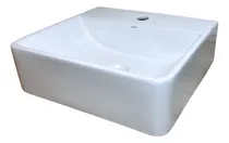 Comprar Bacha De Apoyo Rectangular Blanca Con Mesa 42x39x13 Cm Dmc