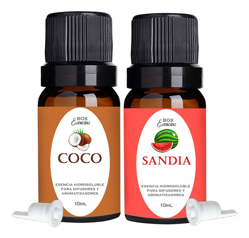 2 Esencias Hidro Aromaterapia, Ambientes Coco Y Sandia