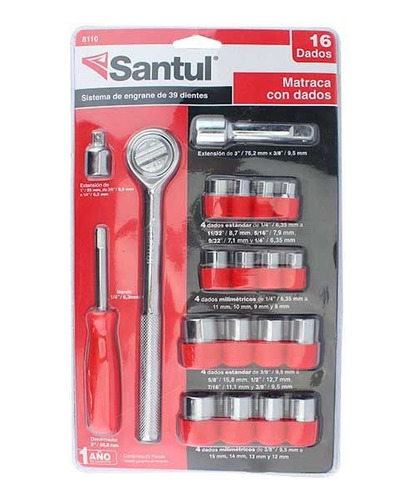 Juego De Matraca De 25 Pz Incluye 16 Dados Santul