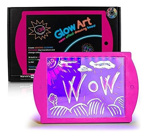 Kit Arte Glow Neon - Tablero Dibujo Fluorescente