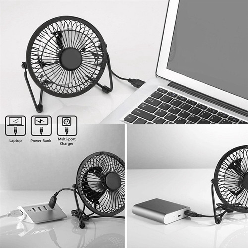 Ventilador Portátil Alimentado Por Panel Solar, 5 W, 4 -