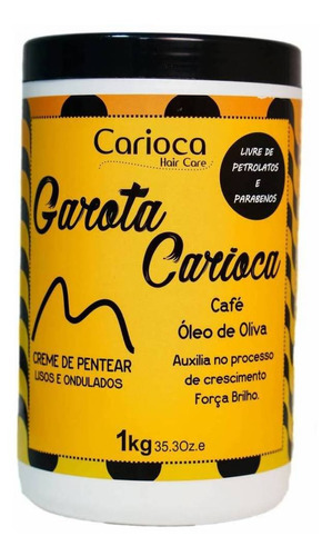 Creme De Pentear Garota Carioca - 1kg - Carioca Hair Care