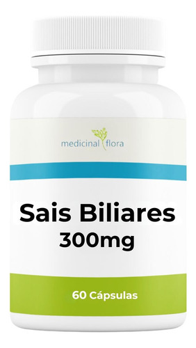 Sais Biliares® 300mg 60 Cáp Vesícula Ajuda Digestão Ox Bile Sabor Sem Sabor