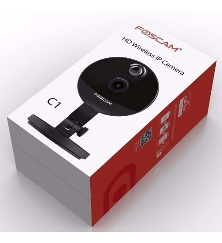 Câmera De Segurança Ip Foscam C1 Hd 1.0mp H264 Sem Fio Preto