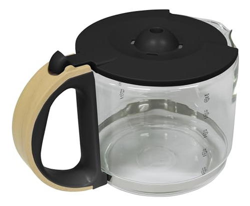 Recambio De Jarra De Cristal Con Tapa De 10 Tazas Para La Ca