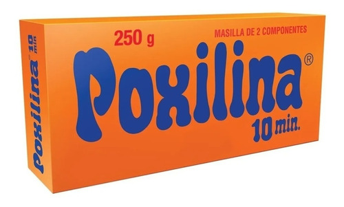 Poxilina Dos Componentes 10 Minutos 3u  X 250g Agustina