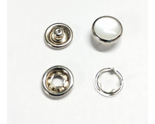 Broche Aro Perla 11 Por 100 Unidades Niquel