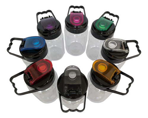 30 Cilindro Tapa De Asa | Jar/tarro | 500 Ml | Eventos Negro