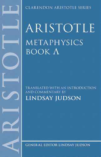 Aristotle, Metaphysics Lambda, De Judson, Lindsay. Editorial Oxford Univ Pr, Tapa Blanda En Inglés
