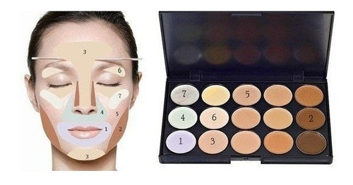 Paleta De Correctores Para Maquillaje Profesional + Blender