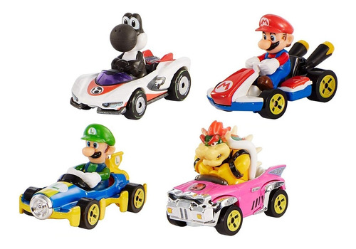 Hot Wheels Mario Kart 4 Pack Exclusivo (en D3 Gamers)