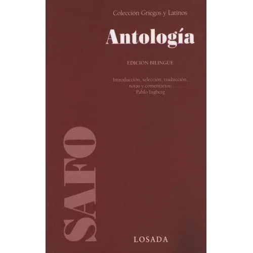 Safo. Antología - Ingberg, Pablo  - Losada