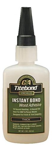 Titebond Instant Bond Adhesivo De Madera Grueso 2 Oz