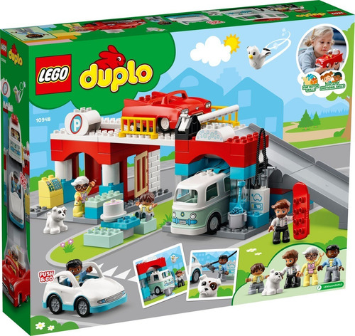 Kit Lego Duplo Aparcamiento Y Autolavado 10948 112 Piezas 2+