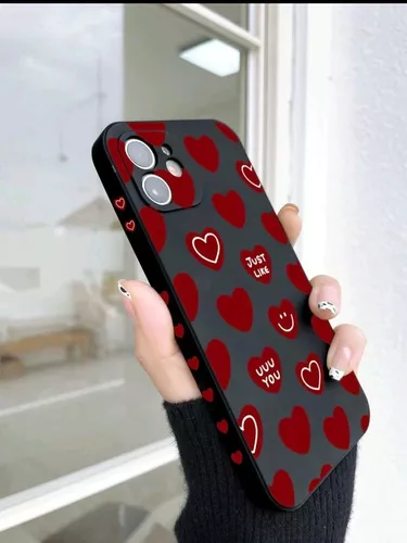  Carcasa para iPhone SE (2020) / 7 / 8, diseño de lunares, color  rojo y blanco : Celulares y Accesorios