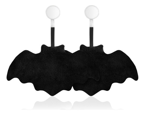 Quera 2 Pack Bat Hand Towels Halloween: Juego De 2 Toallas D