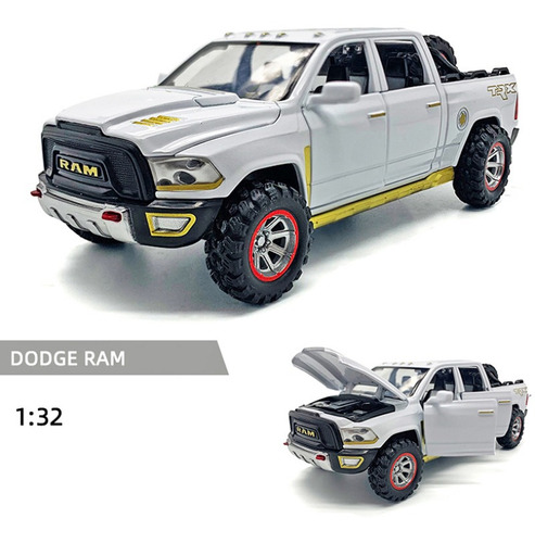 Dodge Ram Trx Miniatura Metal Autos Con Luces Y Sonido 1:32