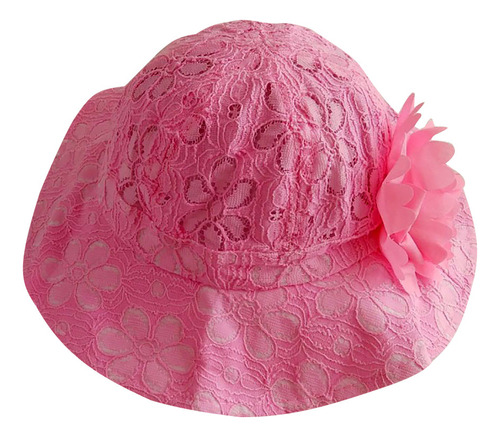 Precioso Sombrero De Encaje Para Niñas De Tela Con Flores, G