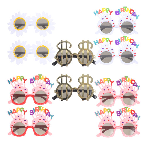 Funny Birthday Glasses Decorate 10 Pcs