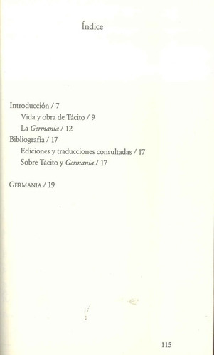 Germania - Tacito - Losada