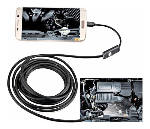 Imagem 1 de 5 de Camera Inspeção Sonda Endoscópica Android 5m Ralo