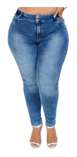 Calças Jeans Moda Plus Size 3 Modelos Femininos Skinny Lycra