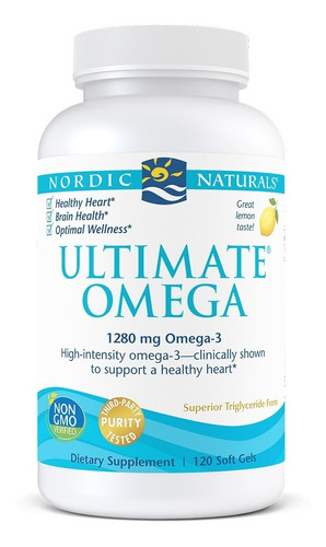 Ultimate Omega 1280 Mg Limón | Nordic Naturals | 120 Caps