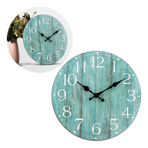 Reloj De Pared Decorativo De Madera Reloj De Pared Rústico S