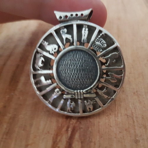Zodíaco Dendera - Pingente - Egito Antigo Prata 925 Signos