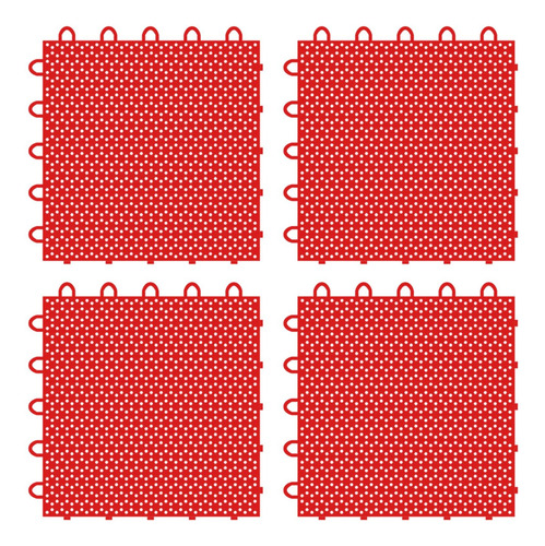 4x Baldosas De Hielo Sintéticas, Alfombrilla Para Rojo