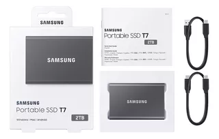 Samsung Disco Sólido Externo Portable Ssd T7 Usb-c 3.2 2tb