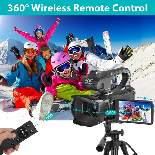 Cámara De Vídeo 4k De 64mp, Videocámara Para Youtube,