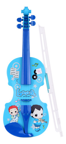 Instrumento De Cuerda Azul Para Violín Little Fun Bow Con Ni