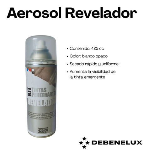 Kit De Tintas Penetrantes En Aerosol Ensayo Soldaduras