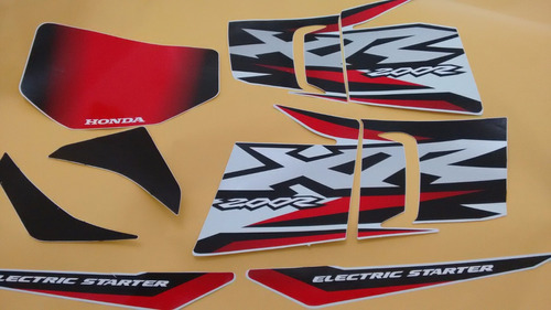 Kit Adesivos Honda Xr 200r 2002 Branca